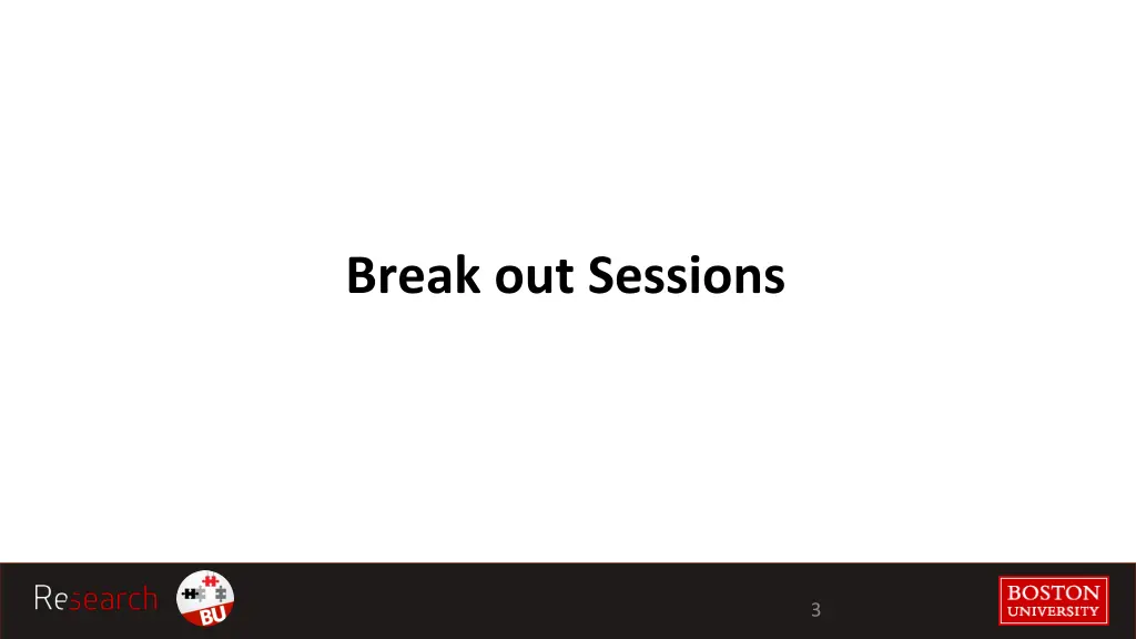 break out sessions