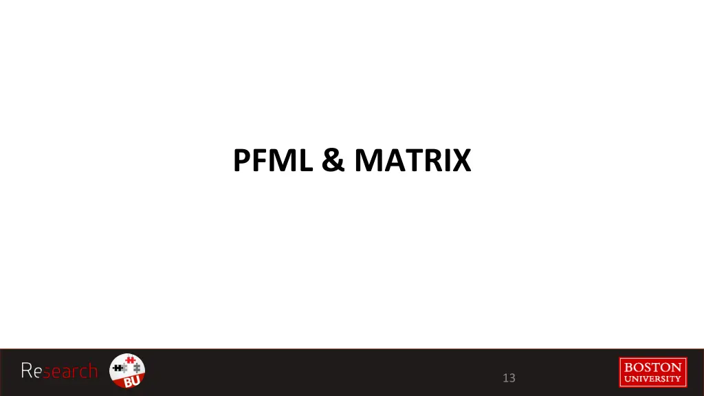 pfml matrix