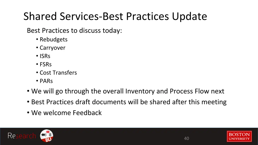 shared services best practices update 1