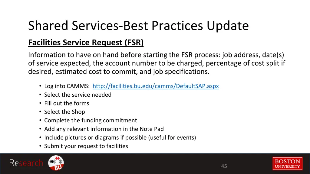 shared services best practices update 4