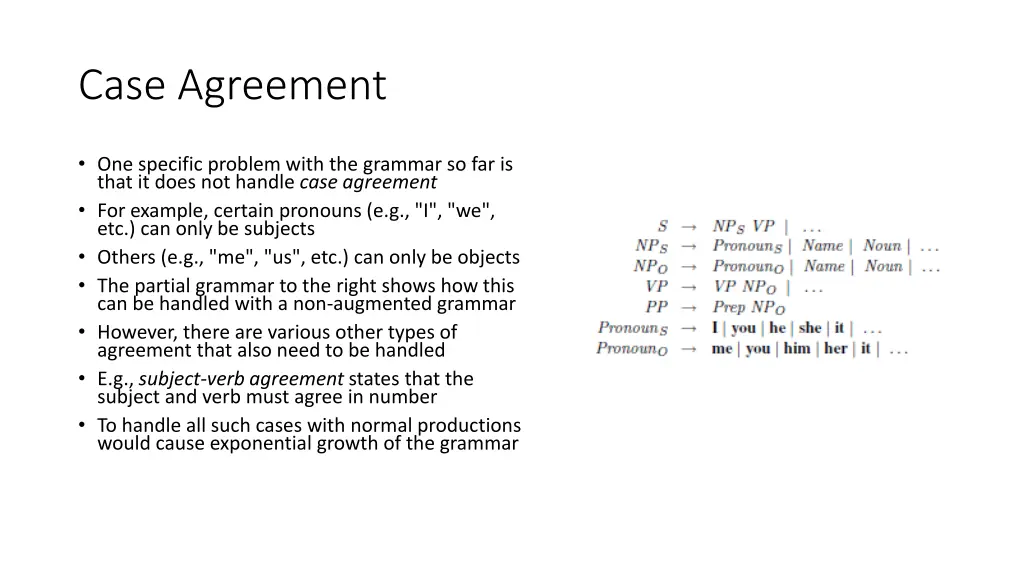 case agreement