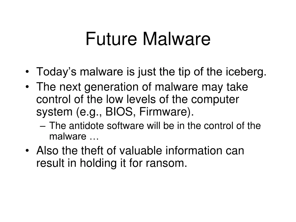 future malware