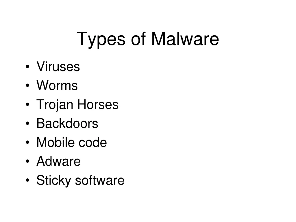 types of malware