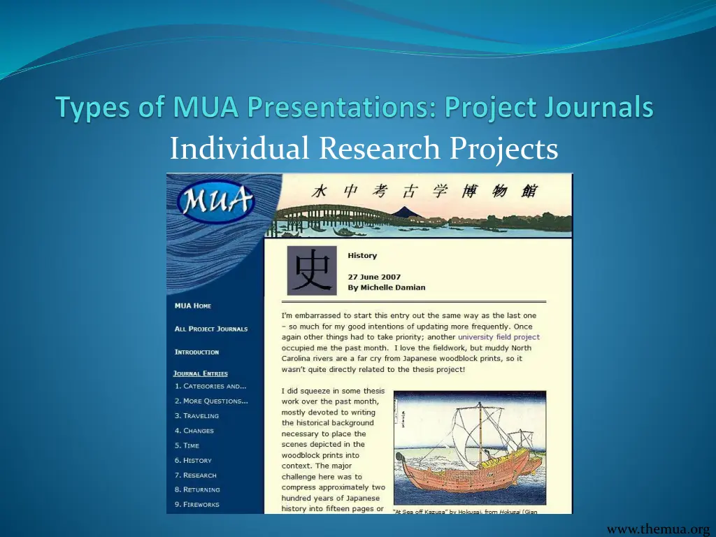 individual research projects