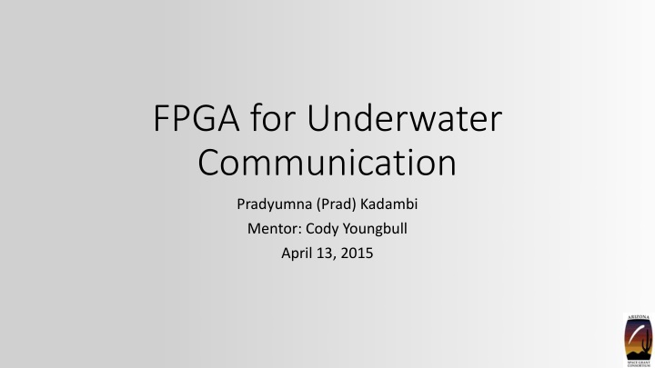 fpga for underwater communication