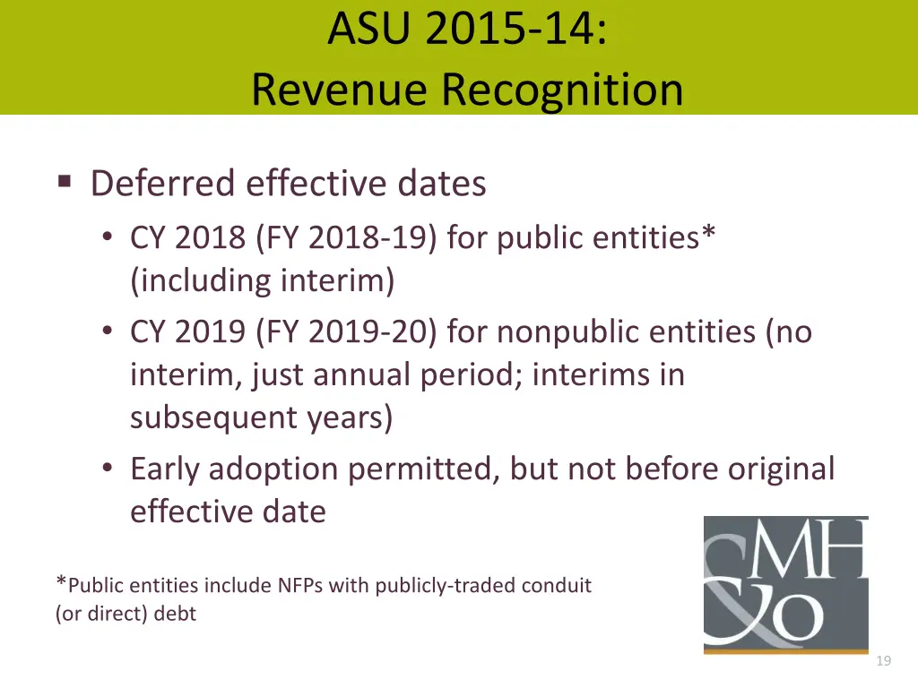 asu 2015 14 revenue recognition