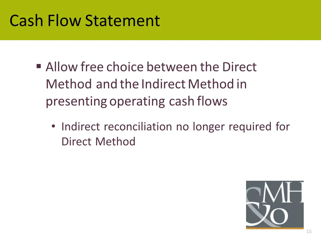 cash flow statement