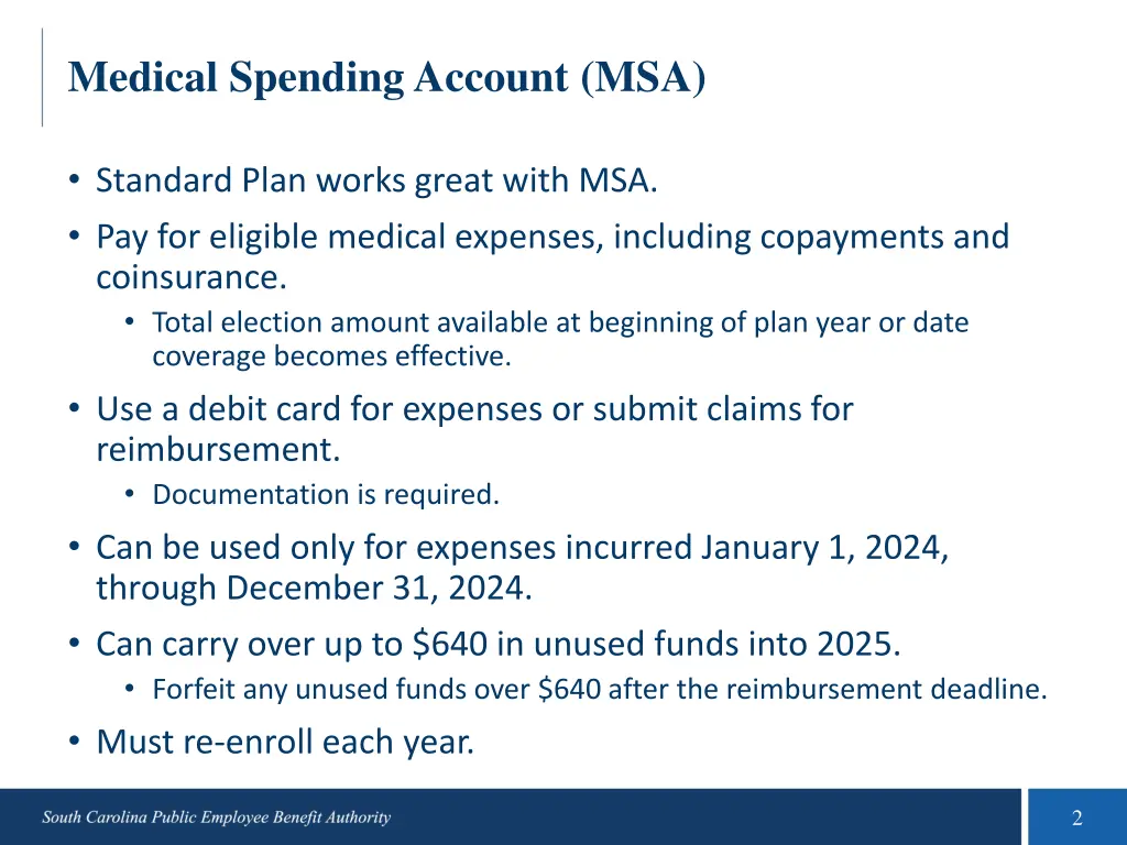 medical spending account msa