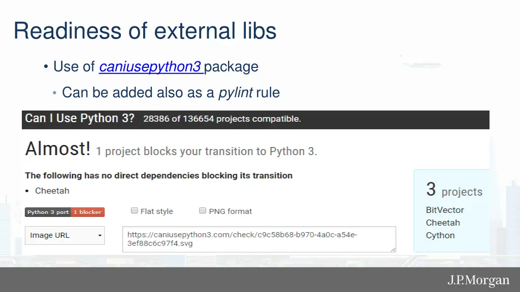 readiness of external libs