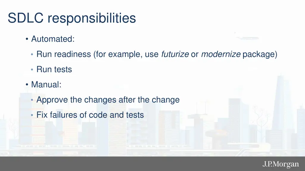 sdlc responsibilities