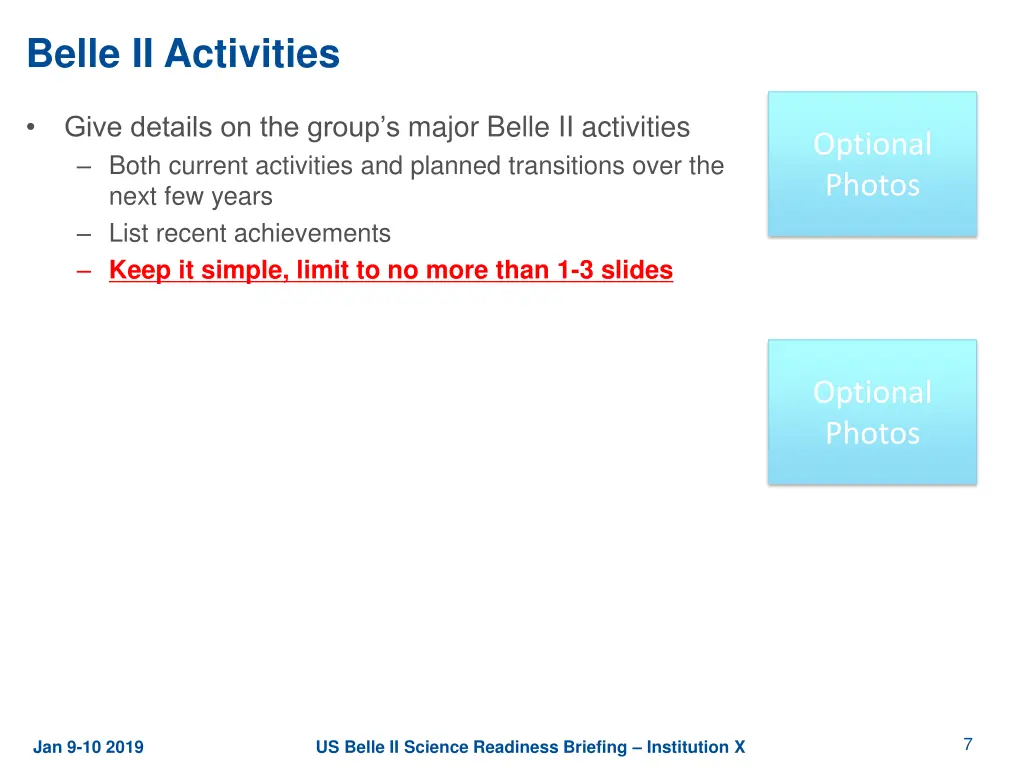 belle ii activities