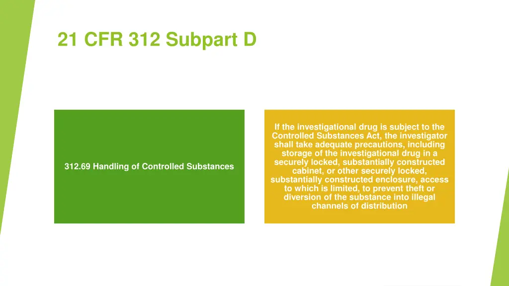 21 cfr 312 subpart d 2