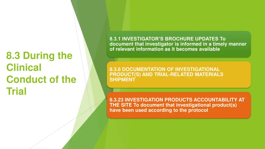 8 3 1 investigator s brochure updates to document