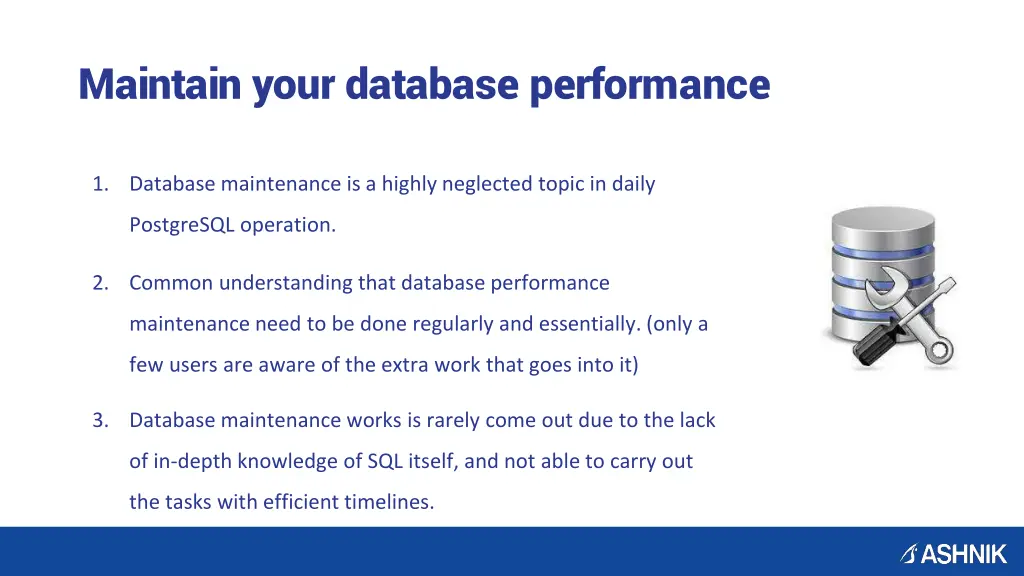 maintain your database performance