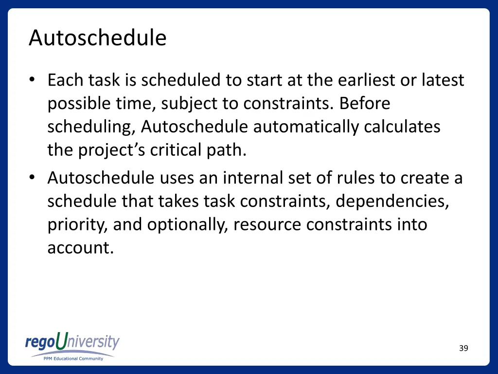 autoschedule