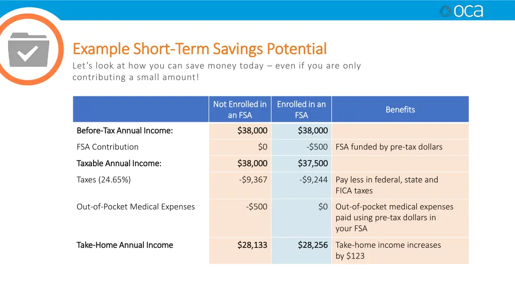 example short example short term savings