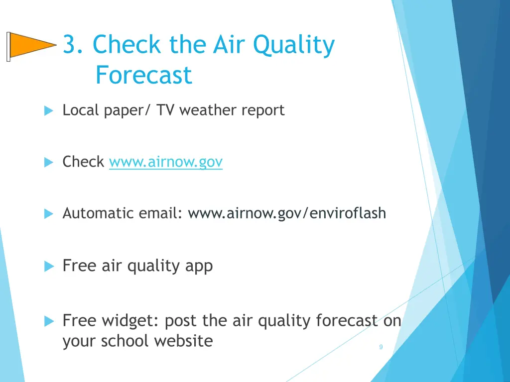 3 check the air quality forecast