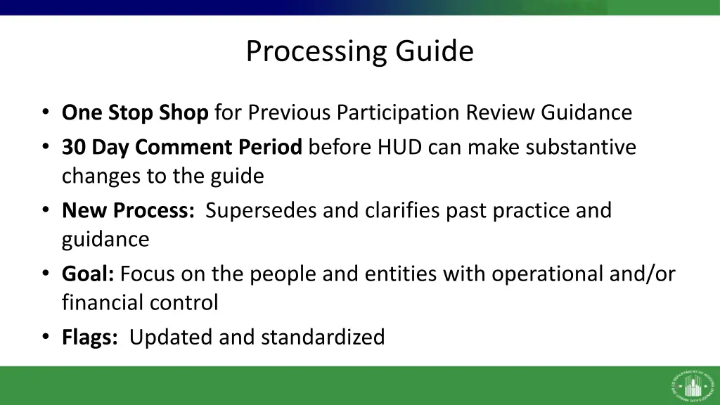 processing guide