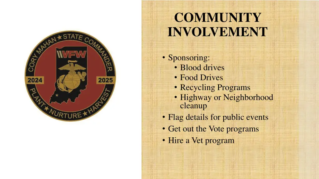 community involvement