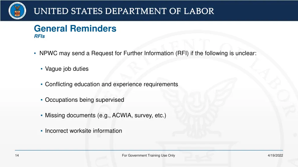 united states department of labor united states 10