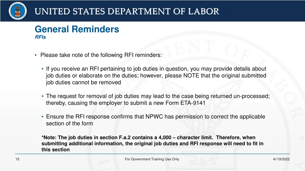 united states department of labor united states 11