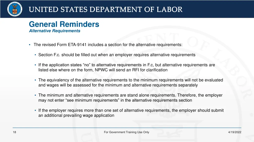 united states department of labor united states 14