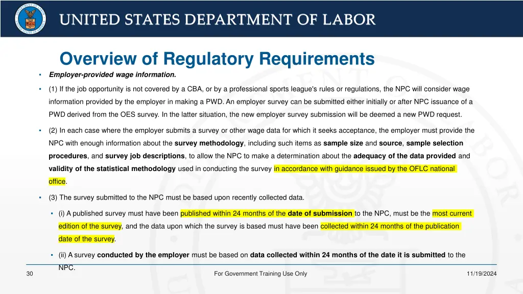 united states department of labor united states 22