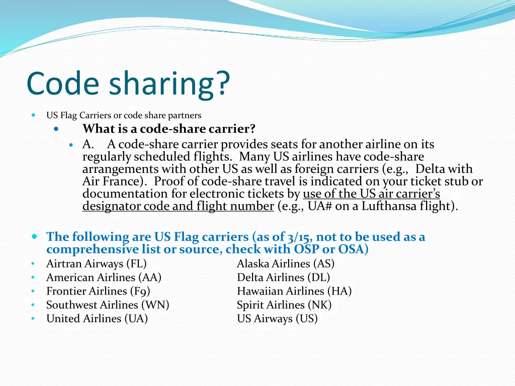 code sharing