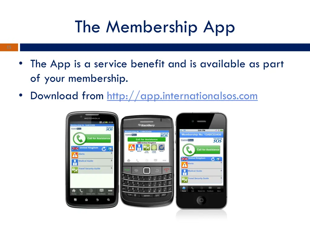 the membership app