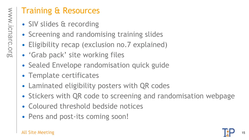 training resources