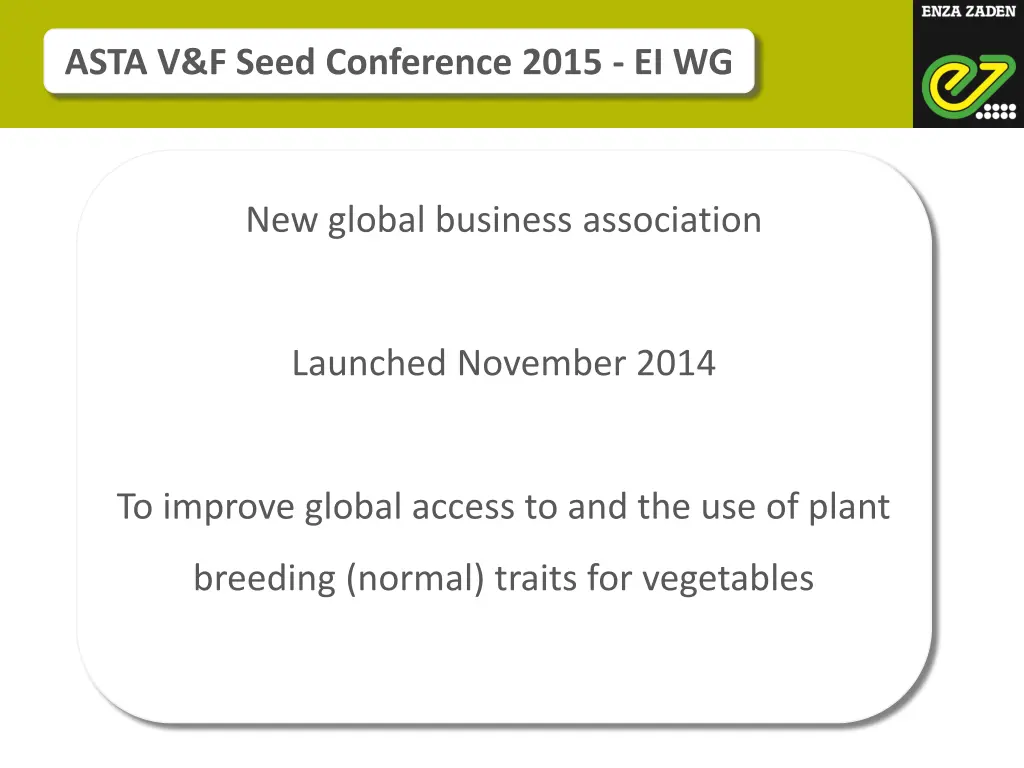 asta v f seed conference 2015 ei wg 1