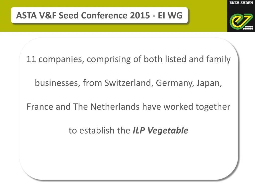 asta v f seed conference 2015 ei wg 4