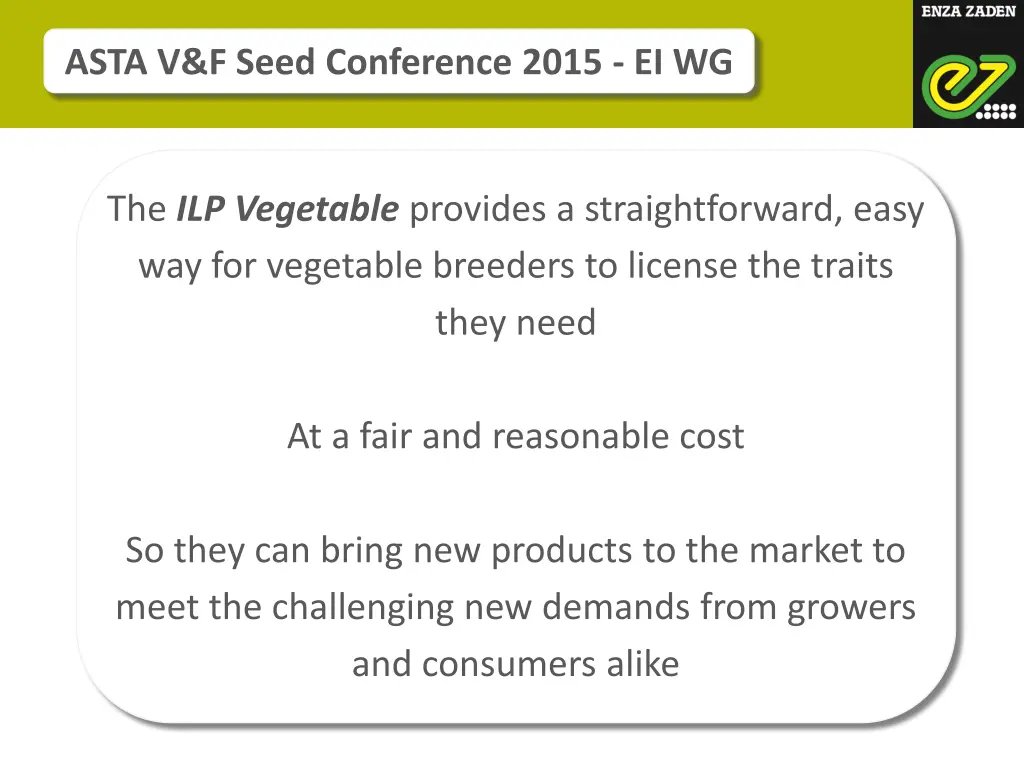 asta v f seed conference 2015 ei wg 7