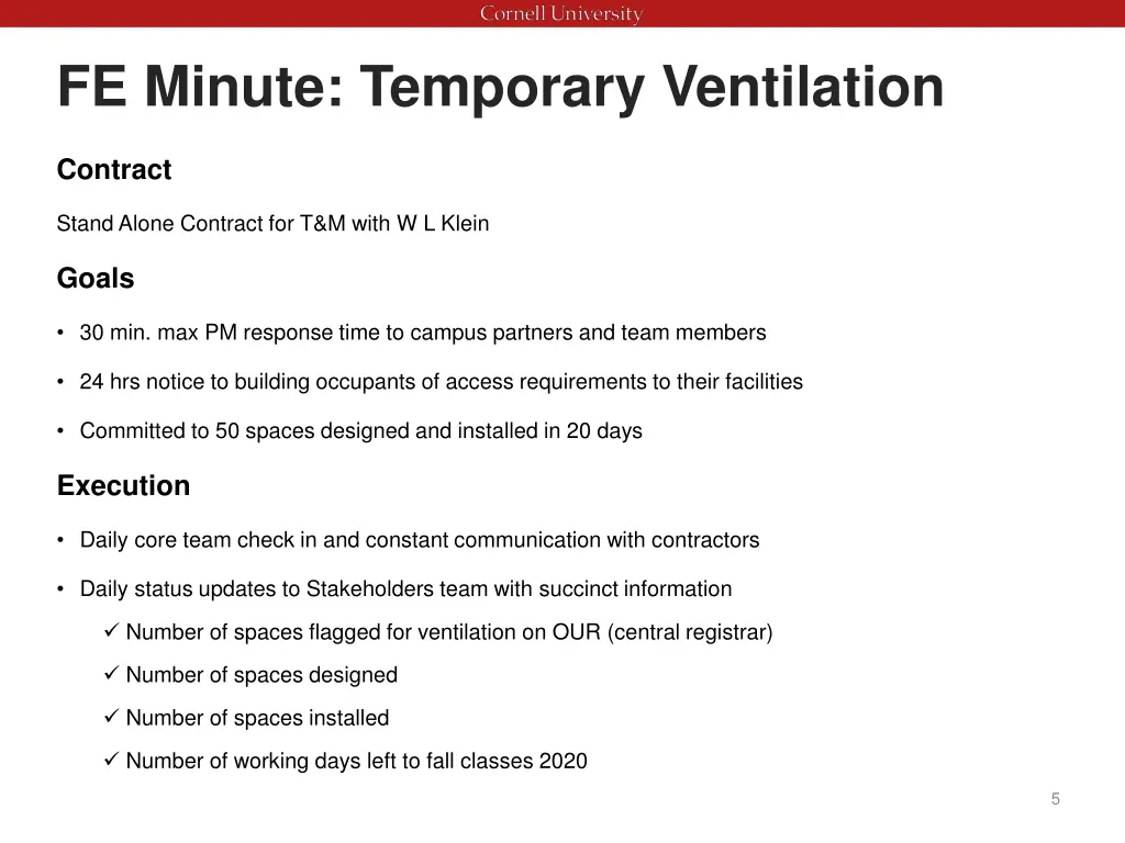 fe minute temporary ventilation 2