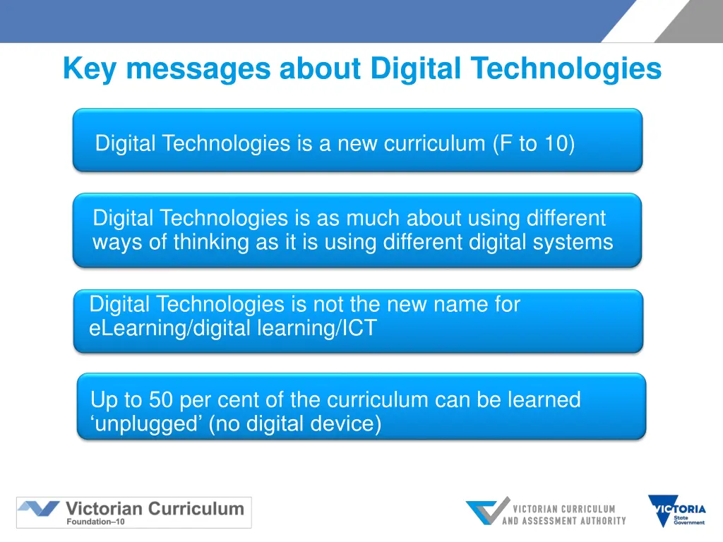 key messages about digital technologies