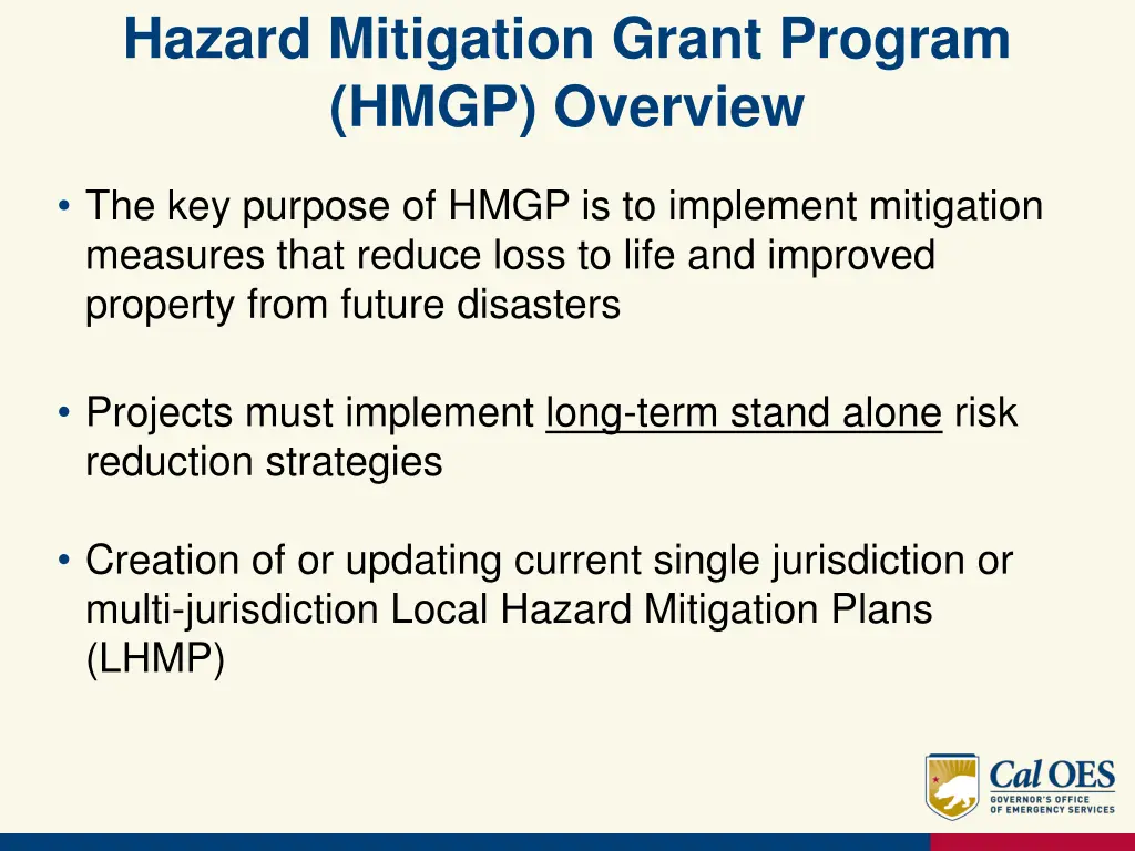 hazard mitigation grant program hmgp overview