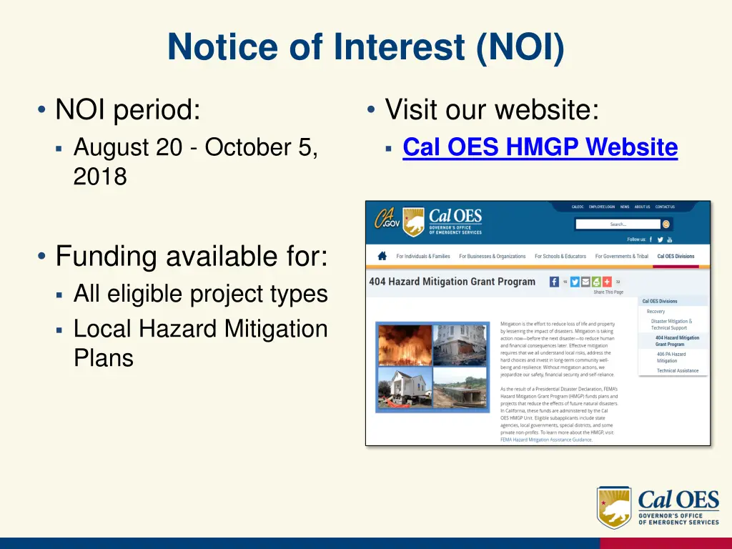 notice of interest noi