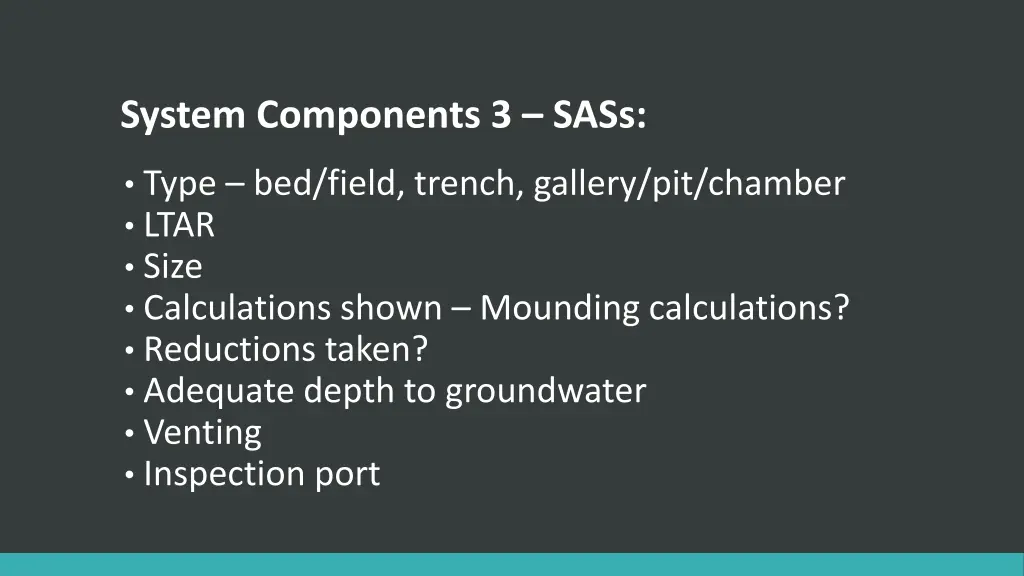 system components 3 sass