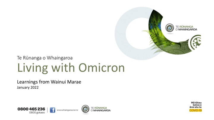 te r nanga o whaingaroa living with omicron