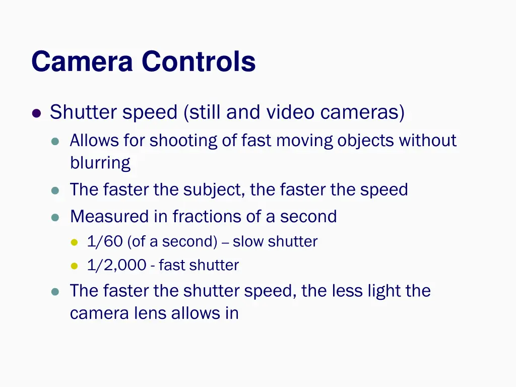 camera controls 4