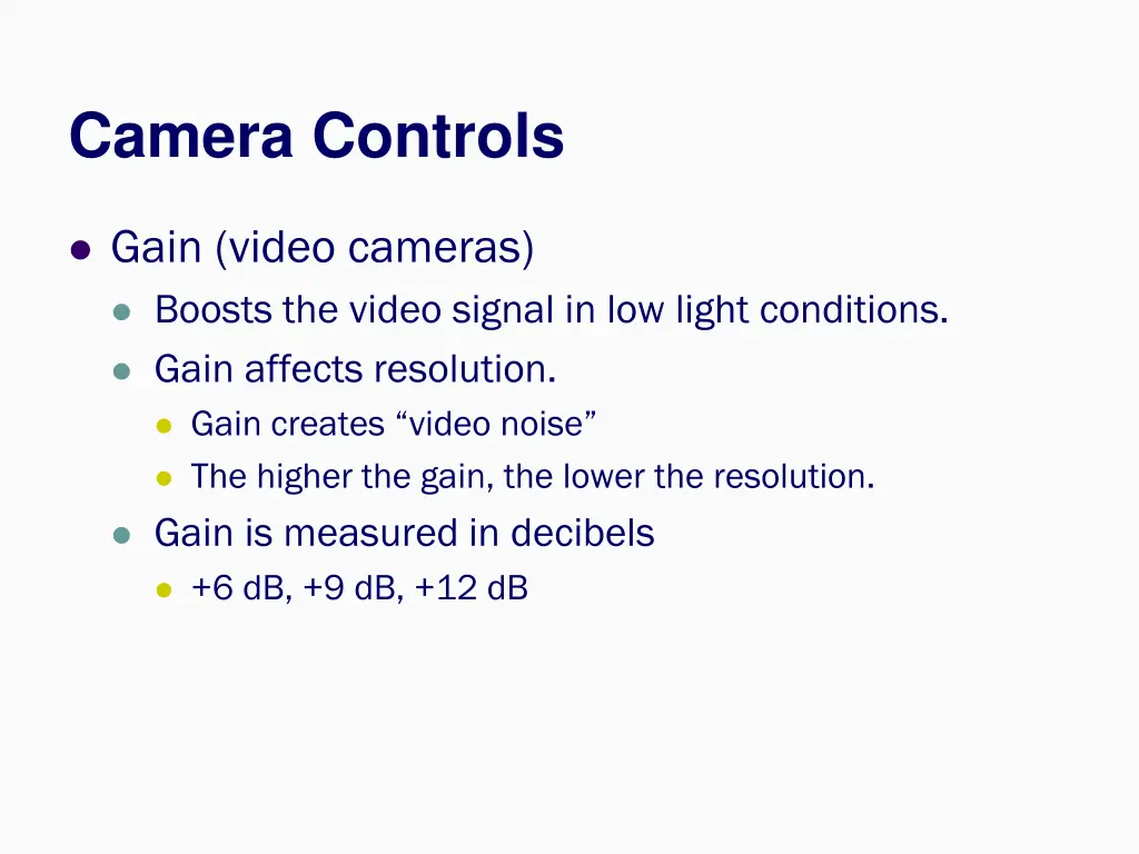 camera controls 5