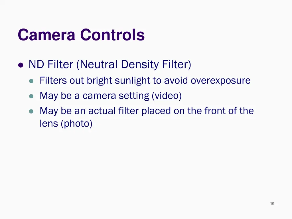 camera controls 6