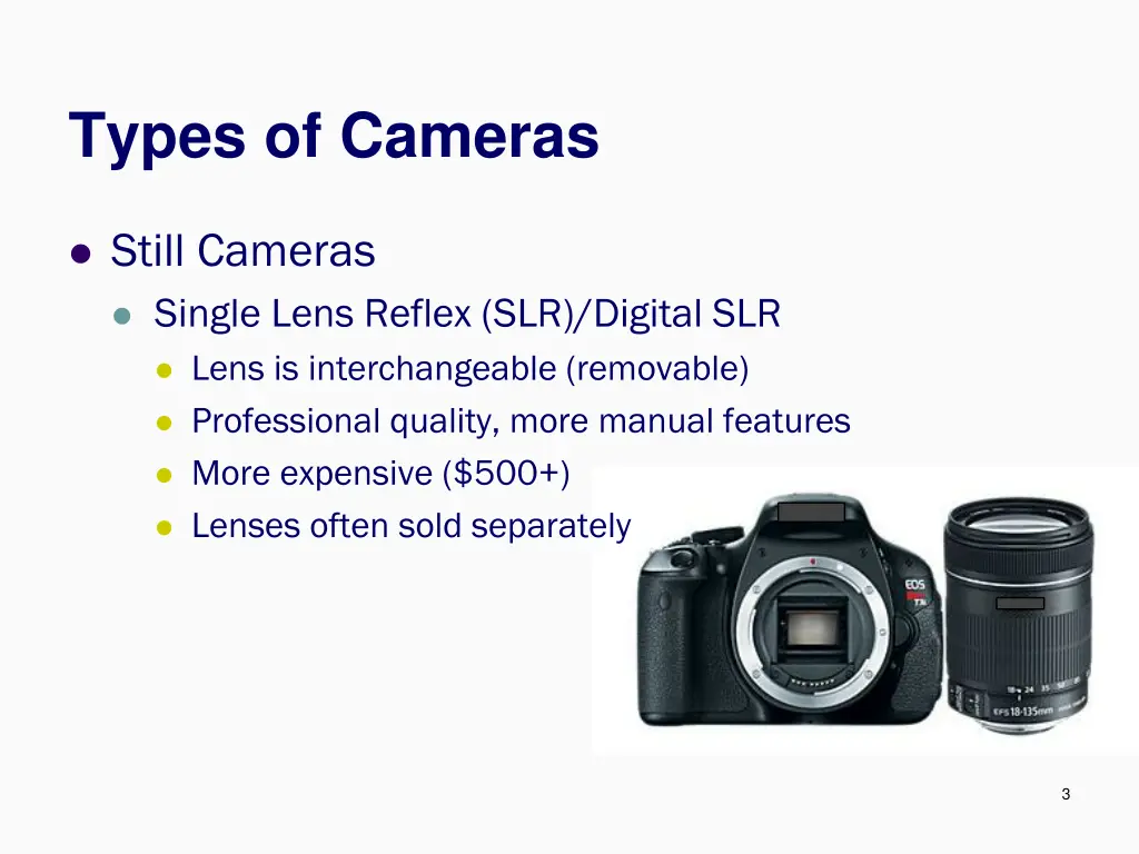 types of cameras 1