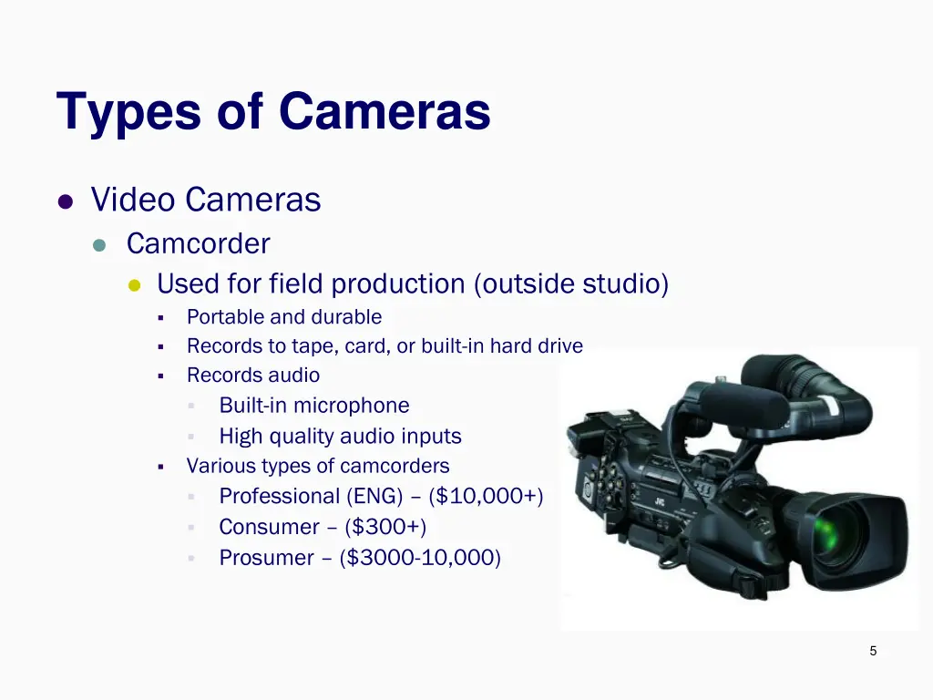 types of cameras 3