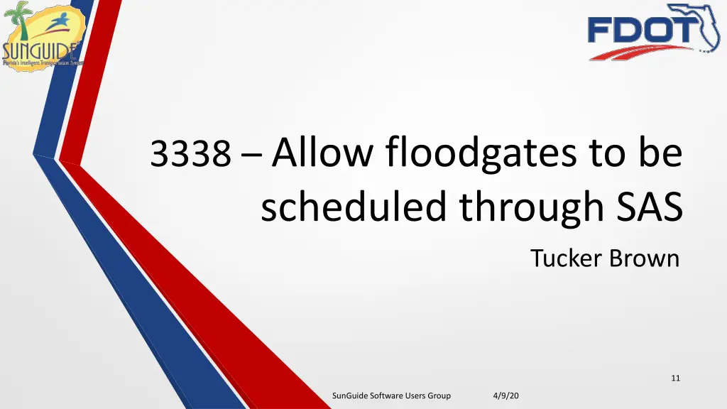 3338 allow floodgates to be scheduled through sas