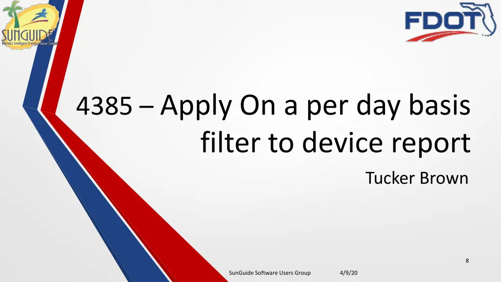 4385 apply on a per day basis filter to device