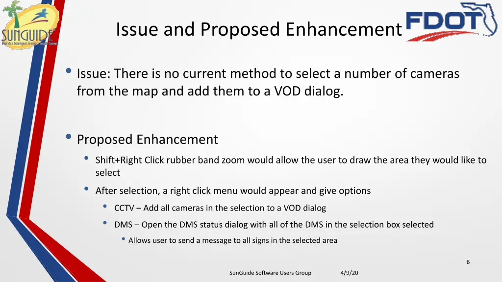 issue and proposed enhancement 1