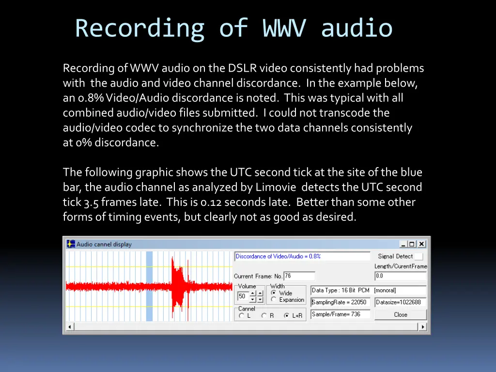 recording of wwv audio