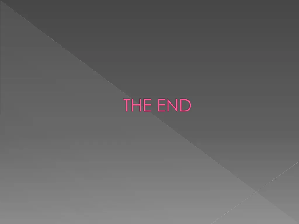 the end