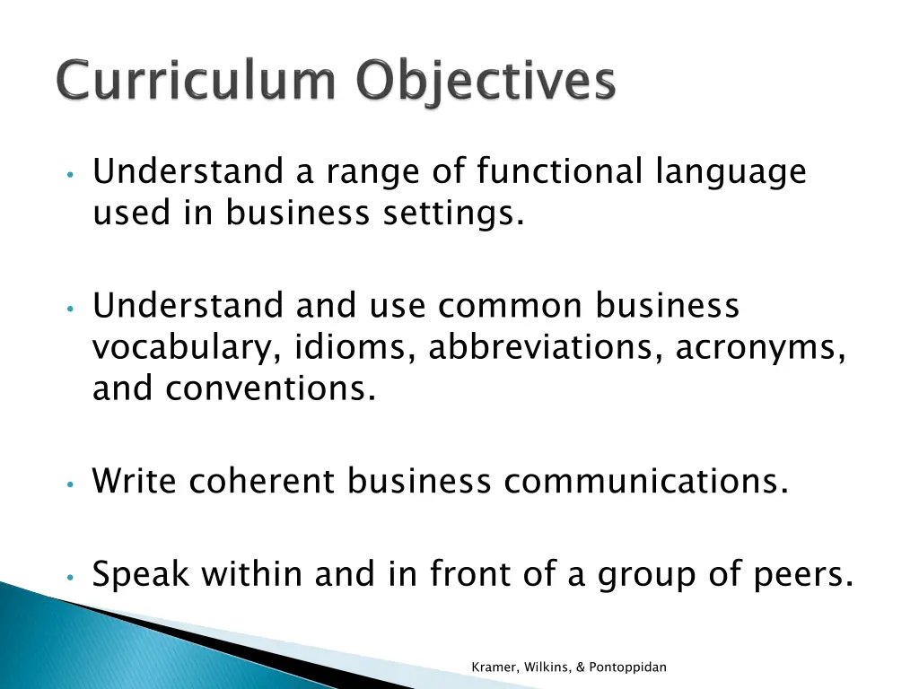 understand a range of functional language used